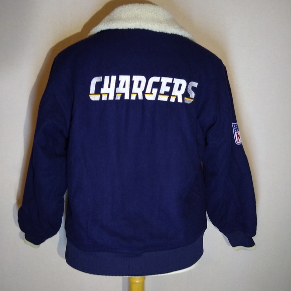 NFL Authentic Sideline Chargers Wool Bomber Jacket - Picture 2 of 9